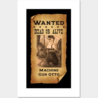 Machinegun Otto Otter Gangster (Old Fashioned Version) Posters and Art